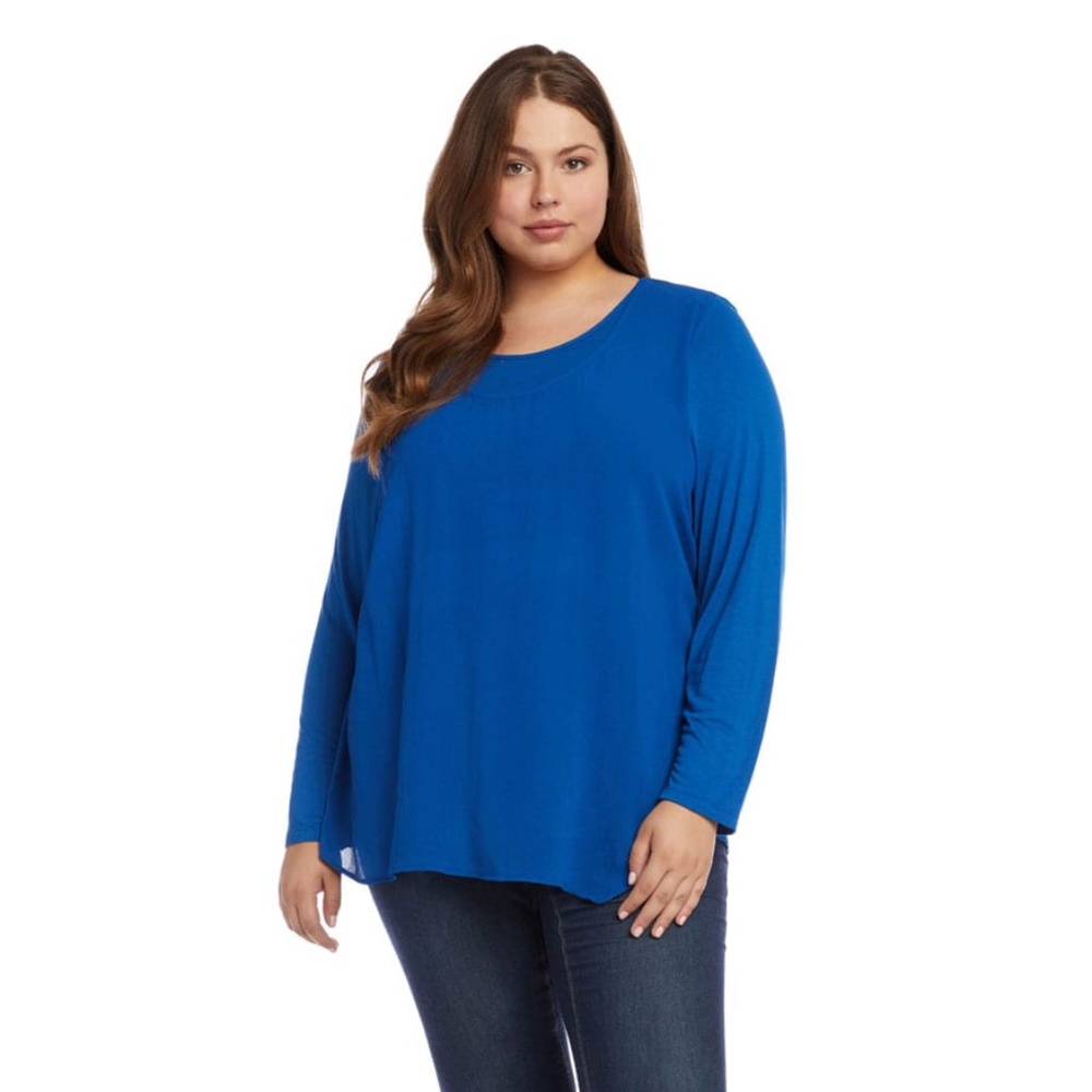 Cobalt Blue Karen Kane Top